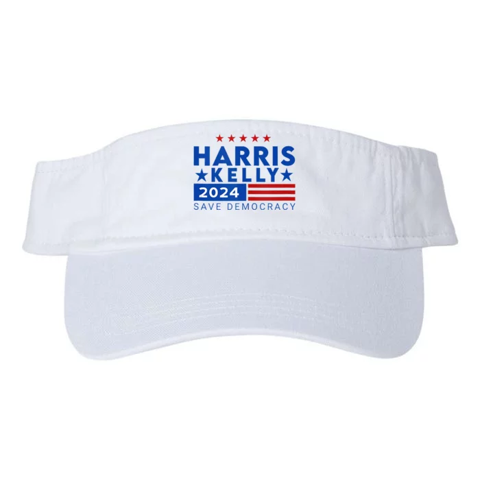 Vote Kamala Harris Mark Kelly V.P Vice President 47th 2024 Valucap Bio-Washed Visor