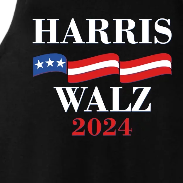 Vote Kamala Harris Tim Walz 2024 Election Ladies Tri-Blend Wicking Tank