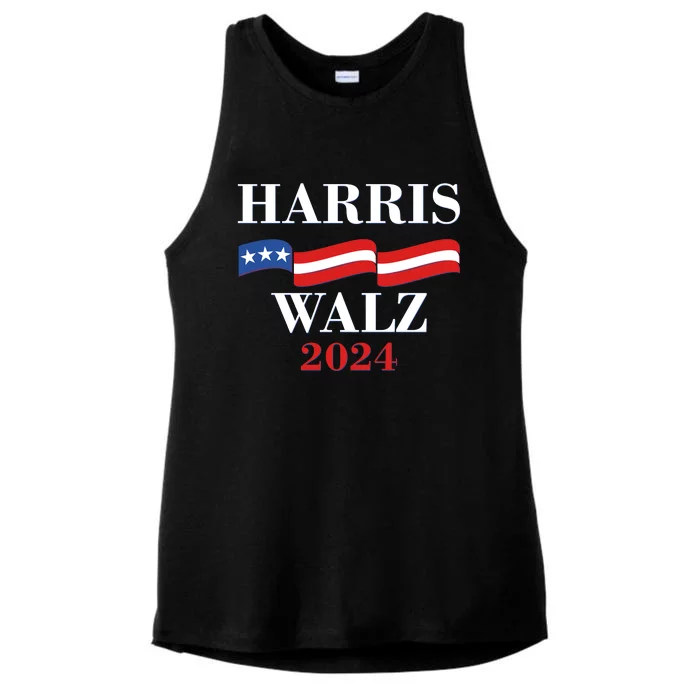 Vote Kamala Harris Tim Walz 2024 Election Ladies Tri-Blend Wicking Tank