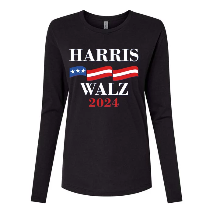 Vote Kamala Harris Tim Walz 2024 Election Womens Cotton Relaxed Long Sleeve T-Shirt