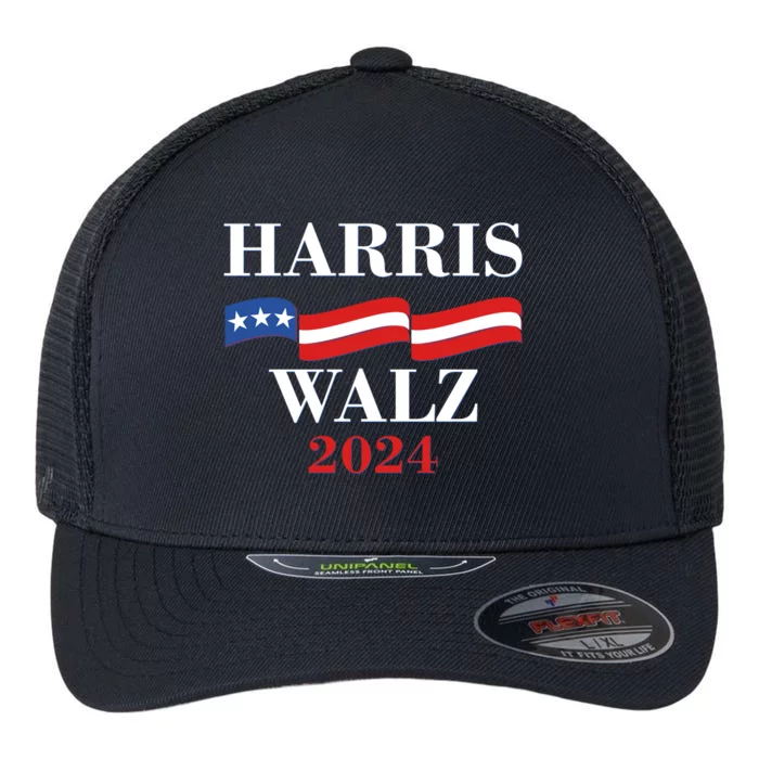 Vote Kamala Harris Tim Walz 2024 Election Flexfit Unipanel Trucker Cap