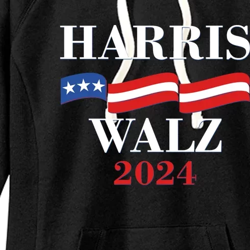 Vote Kamala Harris Tim Walz 2024 Election Women's Fleece Hoodie