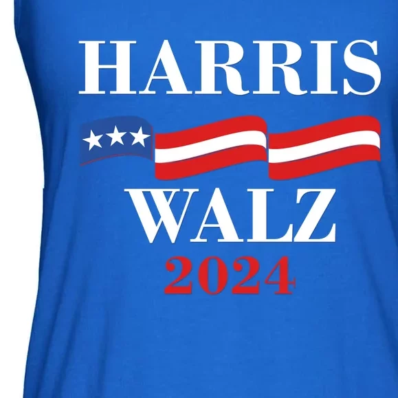 Vote Kamala Harris Tim Walz 2024 Election Ladies Essential Flowy Tank