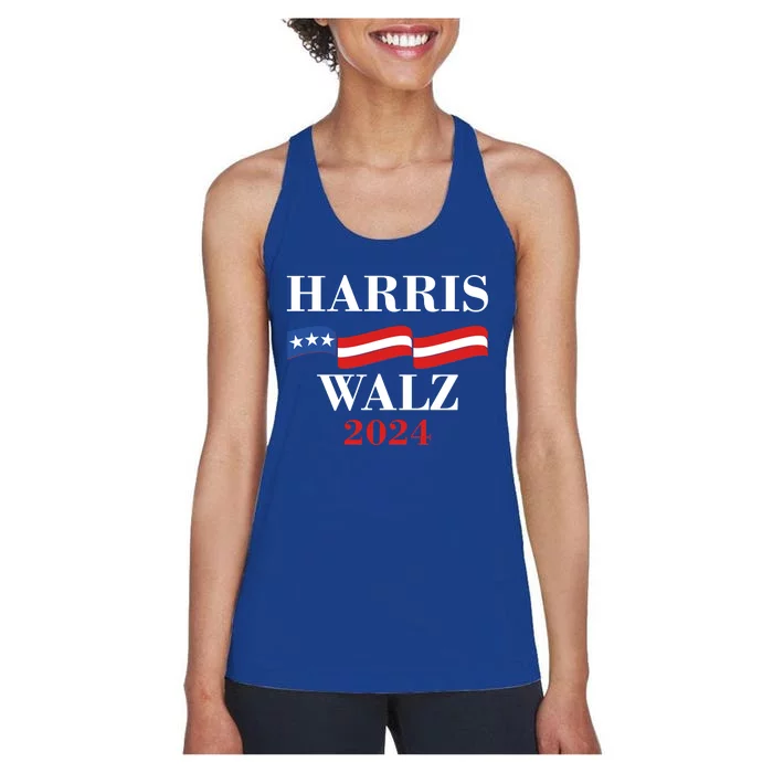 Vote Kamala Harris Tim Walz 2024 Election Women's Racerback Tank