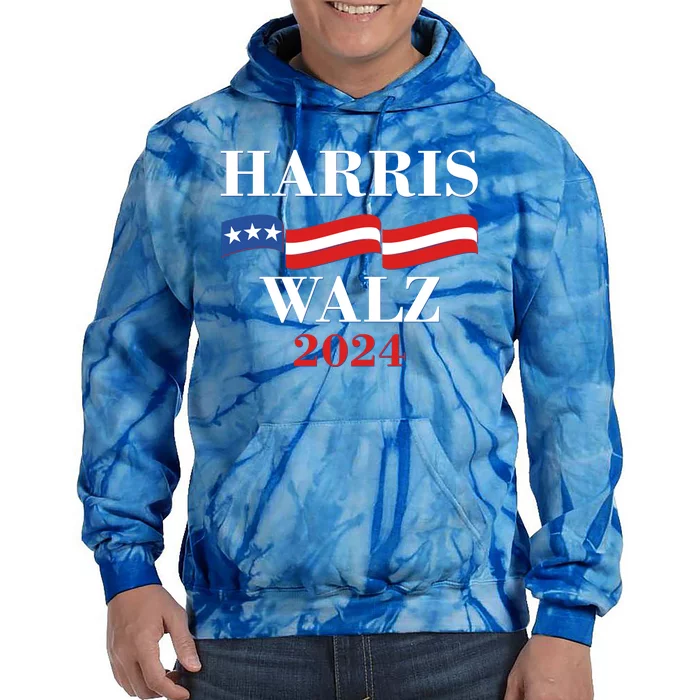 Vote Kamala Harris Tim Walz 2024 Election Tie Dye Hoodie