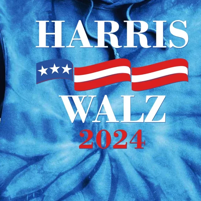 Vote Kamala Harris Tim Walz 2024 Election Tie Dye Hoodie