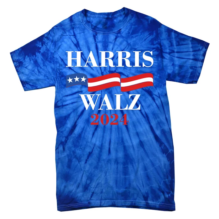 Vote Kamala Harris Tim Walz 2024 Election Tie-Dye T-Shirt