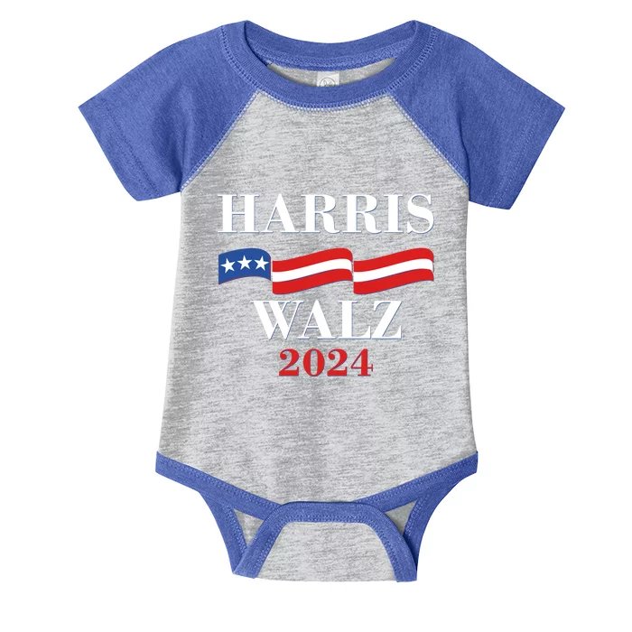 Vote Kamala Harris Tim Walz 2024 Election Infant Baby Jersey Bodysuit