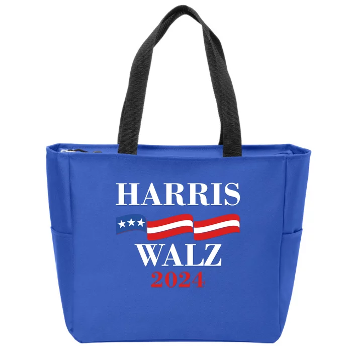 Vote Kamala Harris Tim Walz 2024 Election Zip Tote Bag