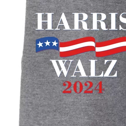 Vote Kamala Harris Tim Walz 2024 Election Doggie 3-End Fleece Hoodie