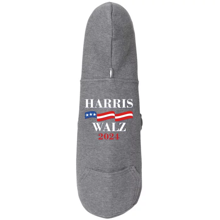 Vote Kamala Harris Tim Walz 2024 Election Doggie 3-End Fleece Hoodie