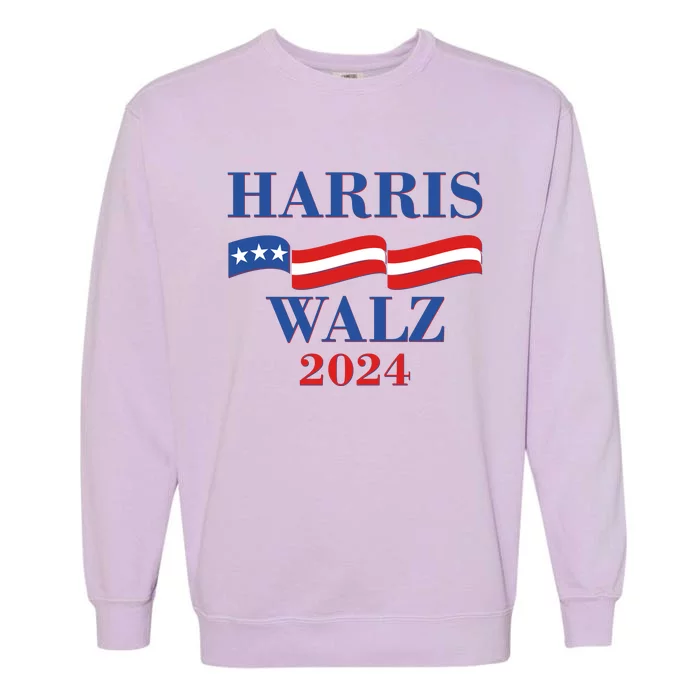 Vote Kamala Harris Tim Walz 2024 Election Garment-Dyed Sweatshirt