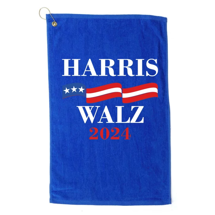 Vote Kamala Harris Tim Walz 2024 Election Platinum Collection Golf Towel