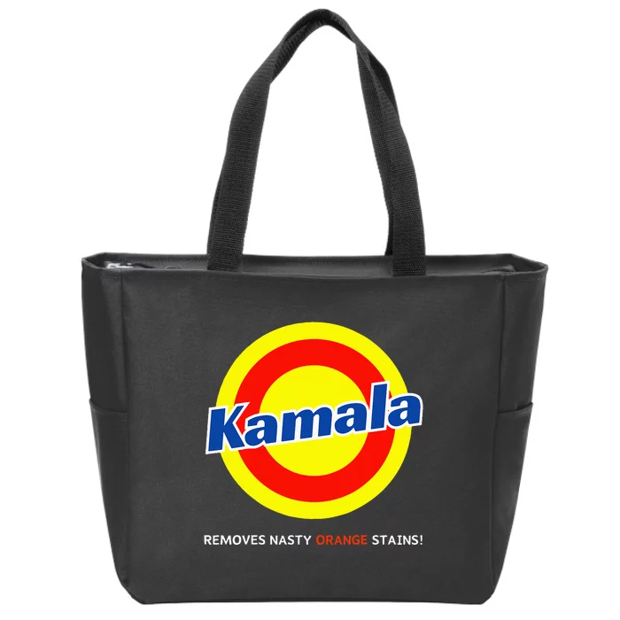 Vote Kamala Harris Removes Nasty Orange Stains Detergent Fun Zip Tote Bag