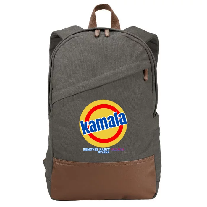 Vote Kamala Harris Pin Removes Nasty Orange Stains Funny Cotton Canvas Backpack