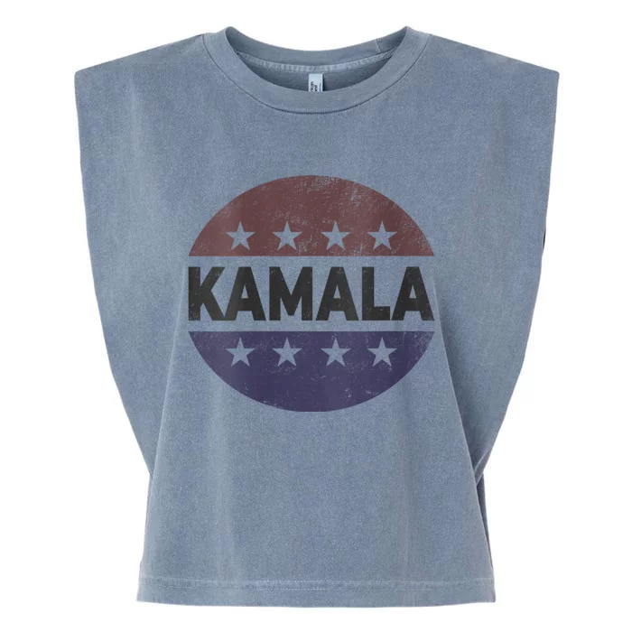 Vintage Kamala Harris 2024 For President Election Campaign Garment-Dyed Women's Muscle Tee