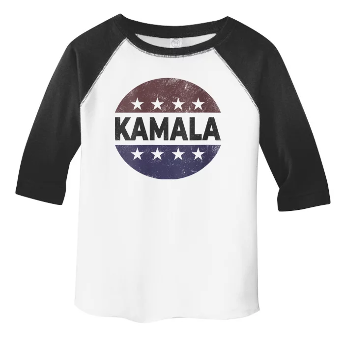 Vintage Kamala Harris 2024 For President Election Campaign Toddler Fine Jersey T-Shirt