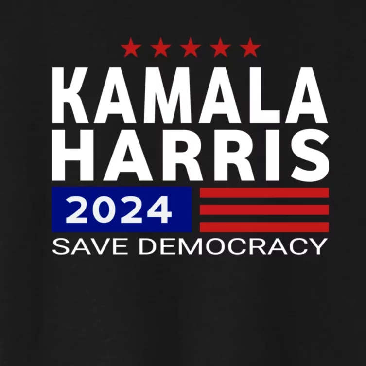 Vote Kamala Harris For Presidential Election 2024 Democratic Women's Crop Top Tee