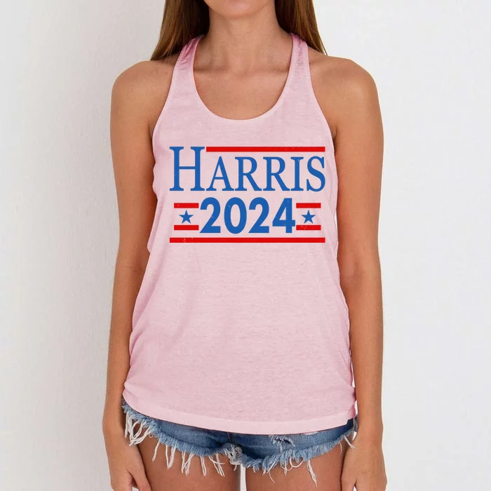 Vote Kamala Harris 2024 Election Women's Knotted Racerback Tank