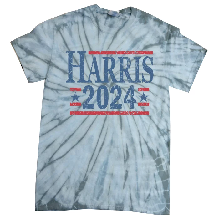 Vintage Kamala Harris 2024 For President Election Campaign Tie-Dye T-Shirt