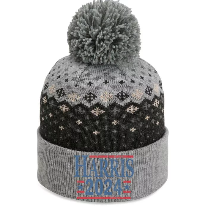 Vintage Kamala Harris 2024 The Baniff Cuffed Pom Beanie