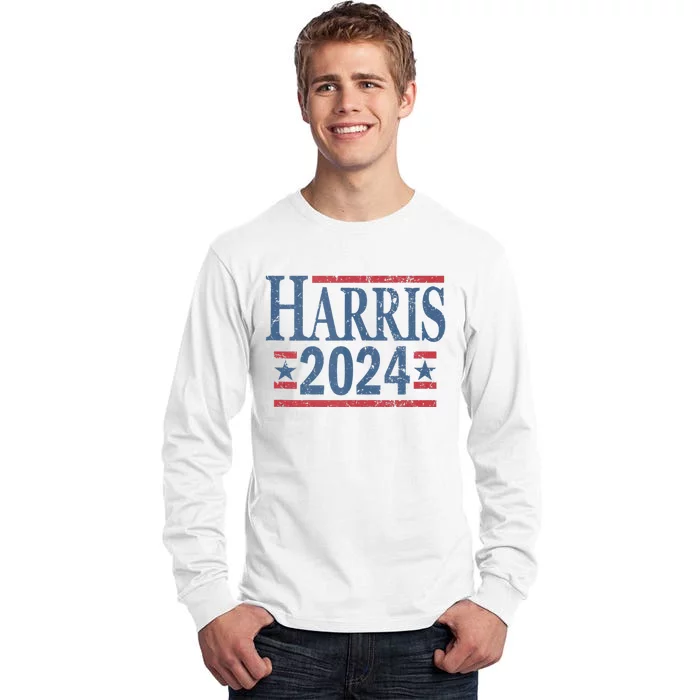 Vintage Kamala Harris 2024 Tall Long Sleeve T-Shirt