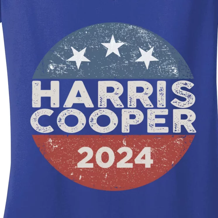 Vote Kamala Harris Roycooper 47th Election 2024 Democratic Gift Women's V-Neck T-Shirt