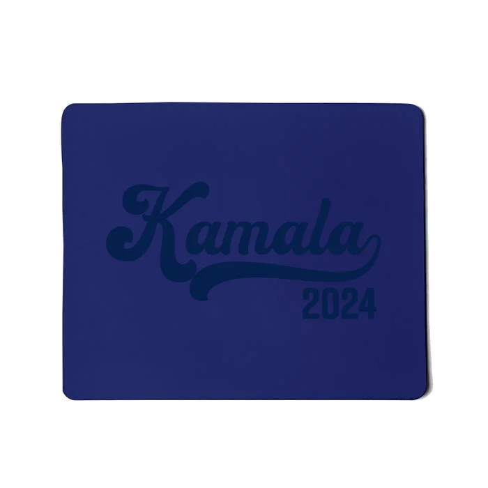 Vote Kamala Harris 2024 Retro Varsity Midnight Blue Mousepad