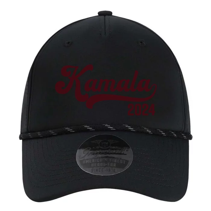 Vote Kamala Harris 2024 Retro Varsity Cardinal Red Performance The Dyno Cap