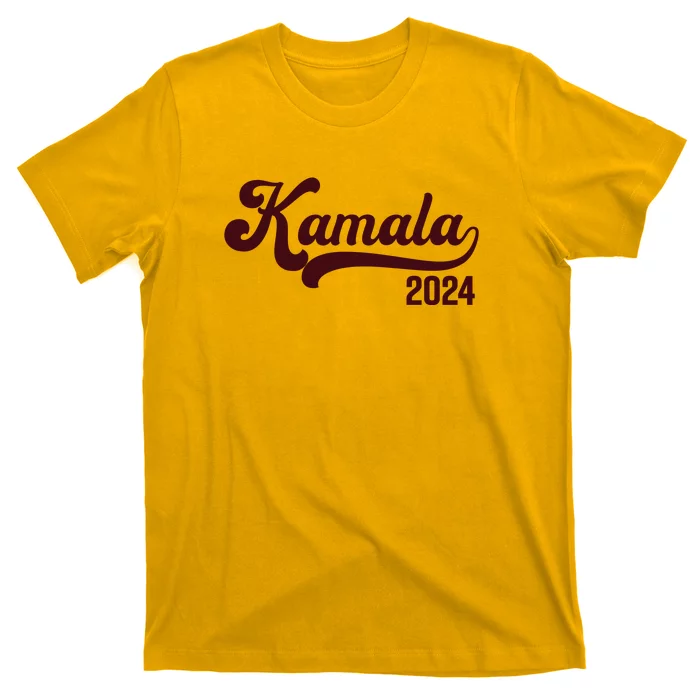 Vote Kamala Harris 2024 Retro Varsity Cardinal Red T-Shirt