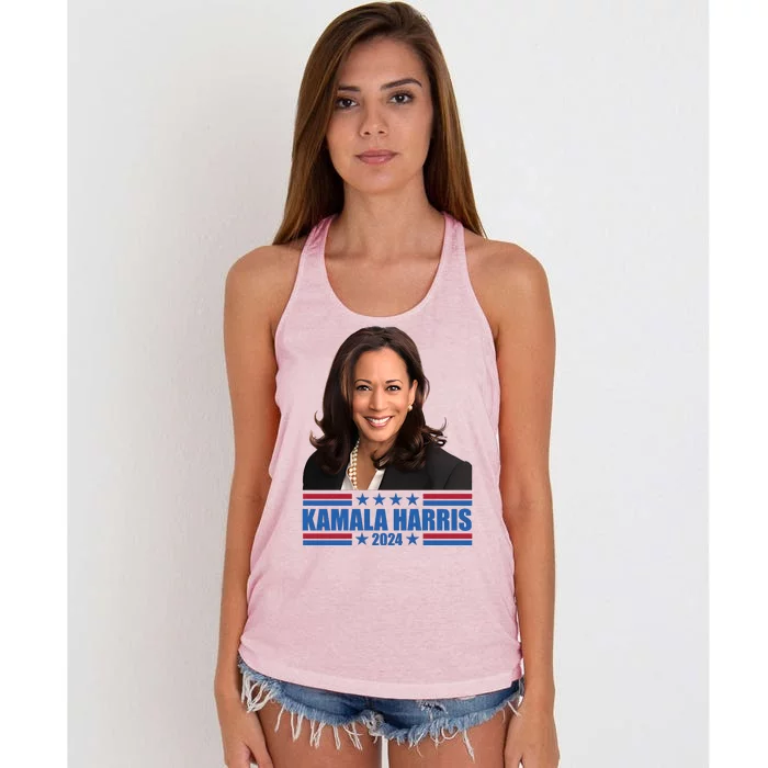 Vote Kamala Harris 2024 Women's Knotted Racerback Tank