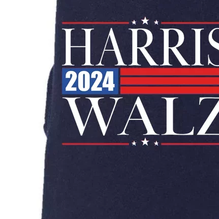 Vote Kamala Harris Tim Walz 2024 Election Doggie 3-End Fleece Hoodie