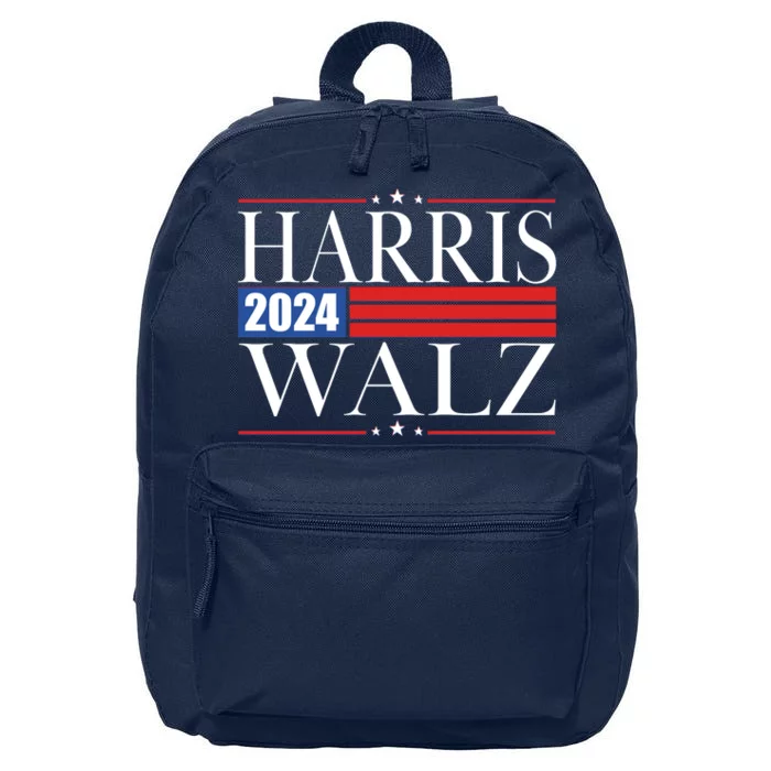 Vote Kamala Harris Tim Walz 2024 Election 16 in Basic Backpack