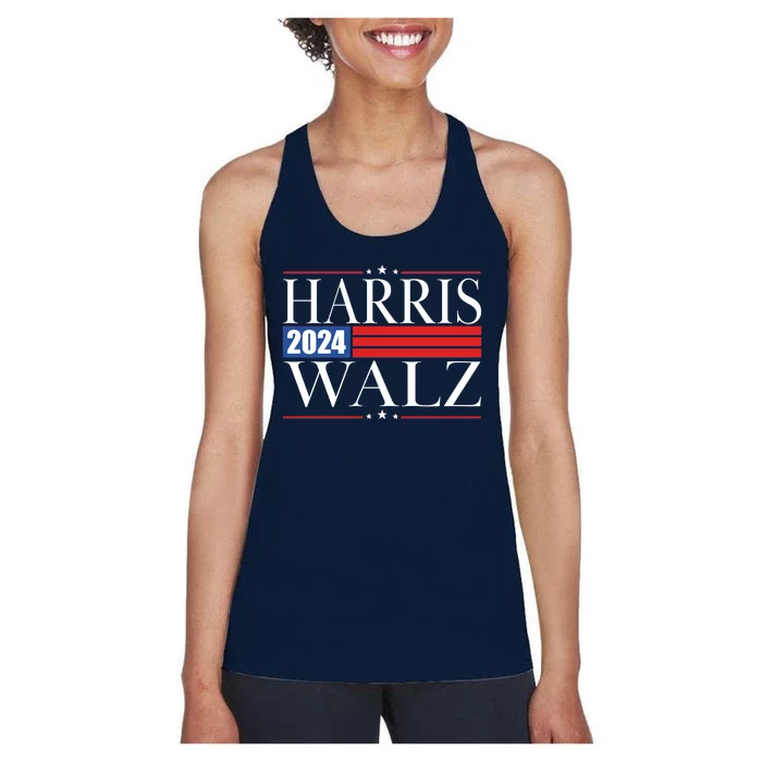 Vote Kamala Harris Tim Walz 2024 Election Women's Racerback Tank