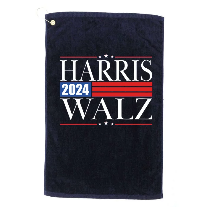 Vote Kamala Harris Tim Walz 2024 Election Platinum Collection Golf Towel