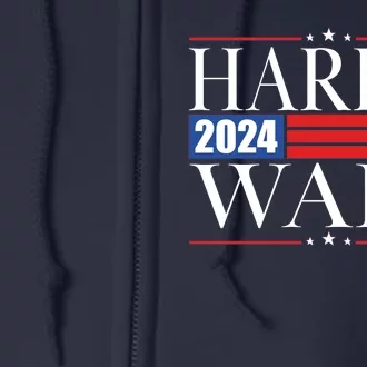 Vote Kamala Harris Tim Walz 2024 Election Full Zip Hoodie