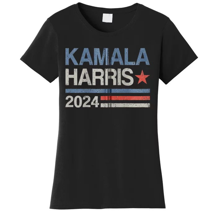 Vintage Kamala Harris 2024 For President Election Campaign Women's T-Shirt