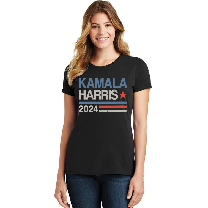 Vintage Kamala Harris 2024 For President Election Campaign Women's T-Shirt