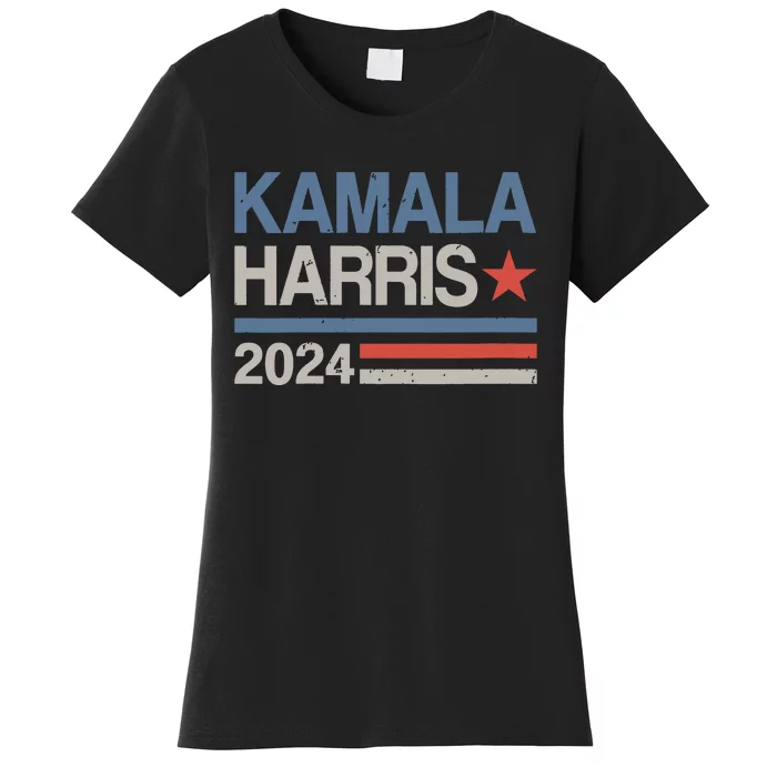 Vintage Kamala Harris 2024 For President Election Campaign Women's T-Shirt