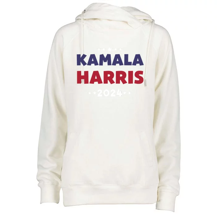 Vintage Kamala Harris 2024 Womens Funnel Neck Pullover Hood