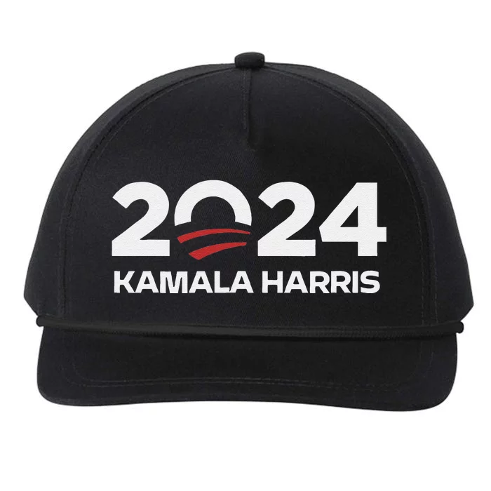 Vote Kamala Harris Tim Walz 2024 For Democracy Party Snapback Five-Panel Rope Hat