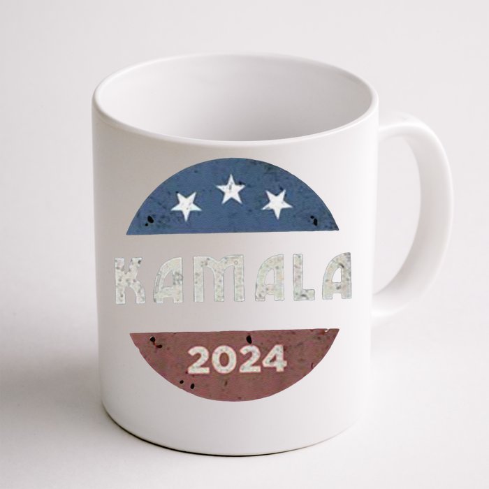 Vintage Kamala Harris 2024 For President Election Front & Back Coffee Mug