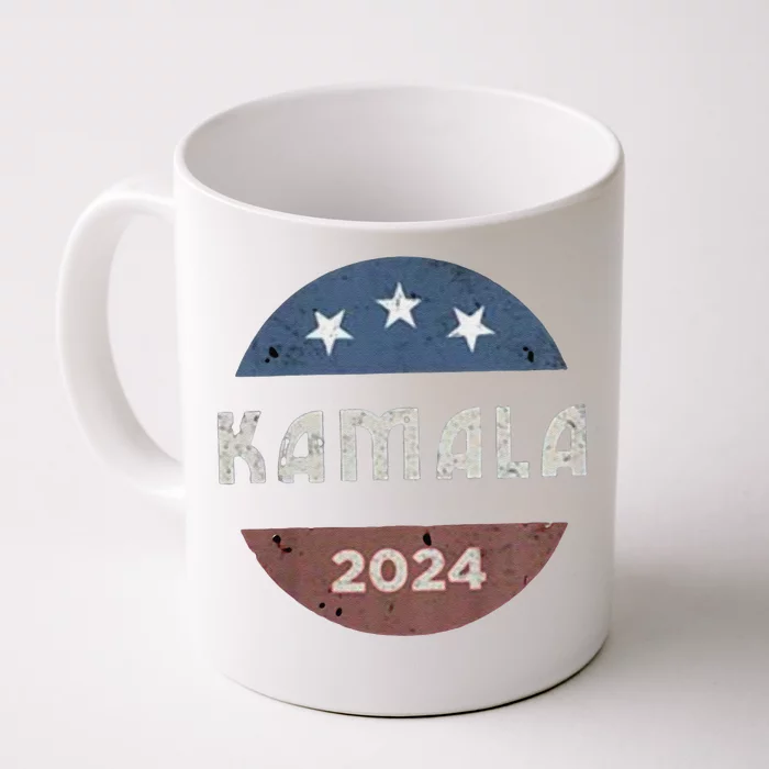 Vintage Kamala Harris 2024 For President Election Front & Back Coffee Mug