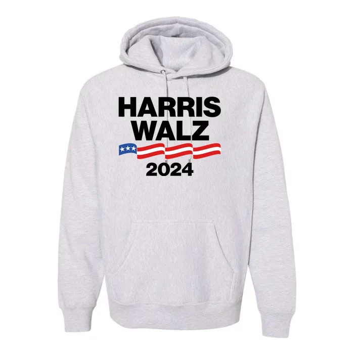 Vote Kamala Harris Tim Walz 2024 Election Premium Hoodie