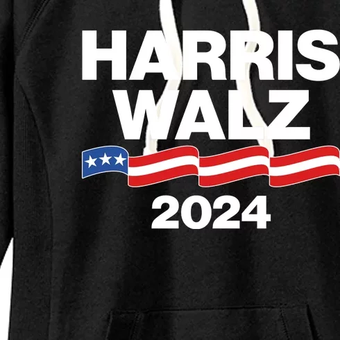 Vote Kamala Harris Tim Walz 2024 Election Women's Fleece Hoodie