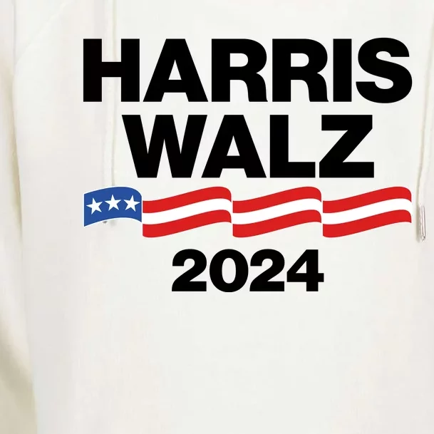 Vote Kamala Harris Tim Walz 2024 Election Womens Funnel Neck Pullover Hood