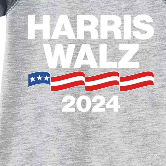 Vote Kamala Harris Tim Walz 2024 Election Infant Baby Jersey Bodysuit