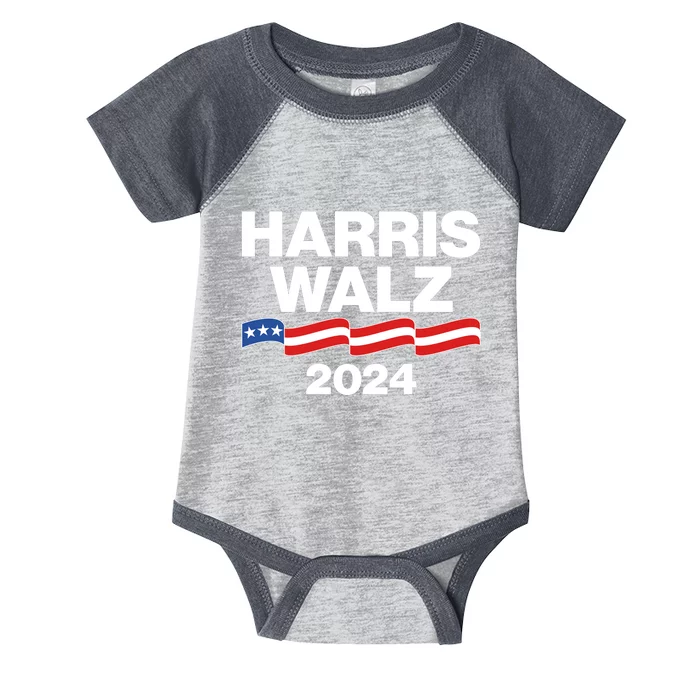 Vote Kamala Harris Tim Walz 2024 Election Infant Baby Jersey Bodysuit