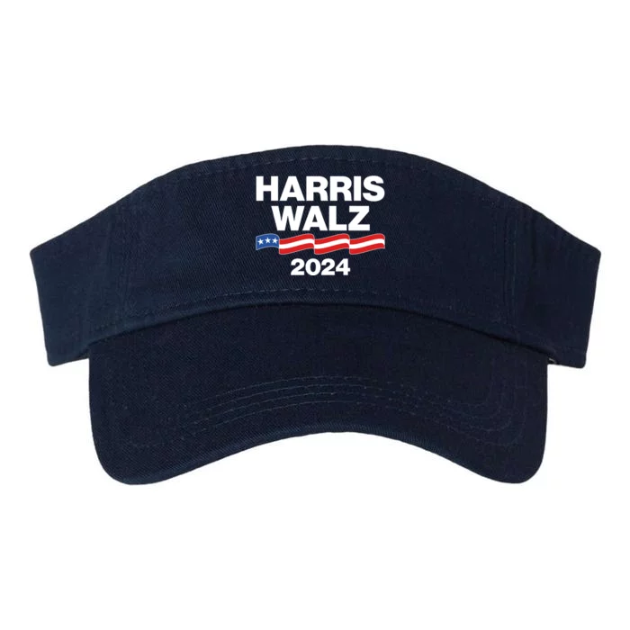 Vote Kamala Harris Tim Walz 2024 Election Valucap Bio-Washed Visor