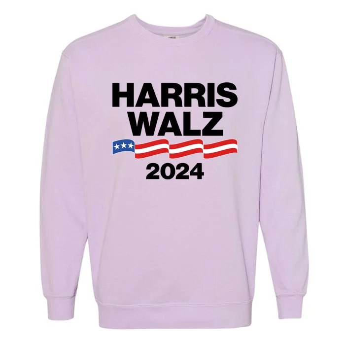 Vote Kamala Harris Tim Walz 2024 Election Garment-Dyed Sweatshirt